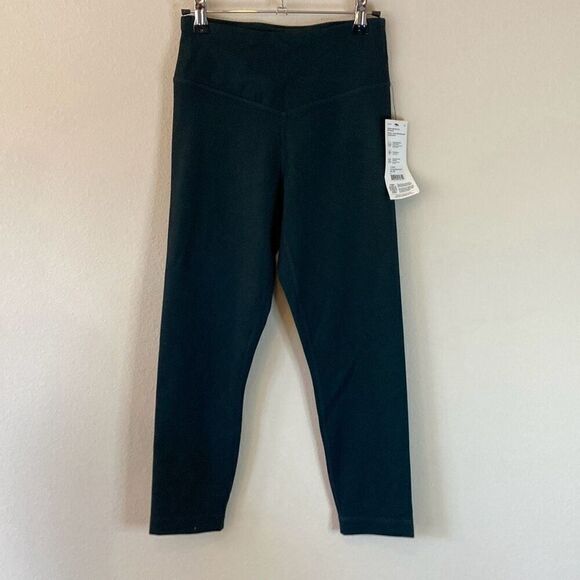 MPG Flow High Rise Crop 21 Inch Dark Jade Leggings Size Small (N11)‎ - Picture 1 of 10